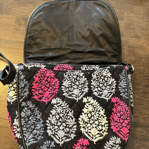 Vera Bradley Slim Saddle Bag Northern Lights Pattern Retired - Picture 4 of 6